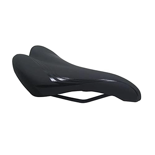 Mountainbike-Sitzes : QWERTYUI AISHANBAIHUODIAN Universal-Silikon-Bike-Sattel verdicken dünnen Mountainbike-Sitz MTB Sattel Radfahren Sportkissen Bike Pad (schwarz) (Color : Black)