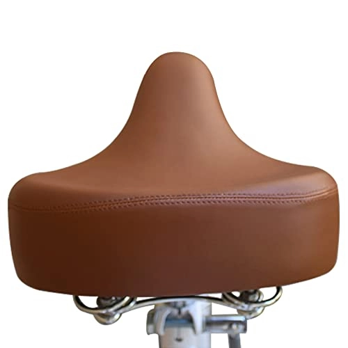 Mountainbike-Sitzes : Retro-Fahrradsattel, bequemer breiter Fahrradsattel für Damen und Herren, weicher Memory-Schaum, übergroße Fahrradsitze für Indoor-Rennräder