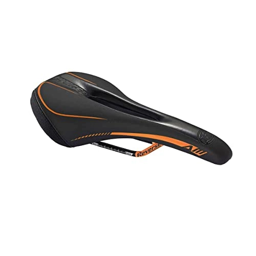Mountainbike-Sitzes : Reverse AM Ergo MTB Fahrrad Sattel schwarz / Fox orange