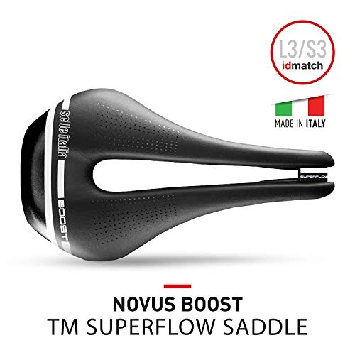Mountainbike-Sitzes : Selle Italia Unisex – Erwachsene Novus Boost TM Superflow Sättel, Black, L3