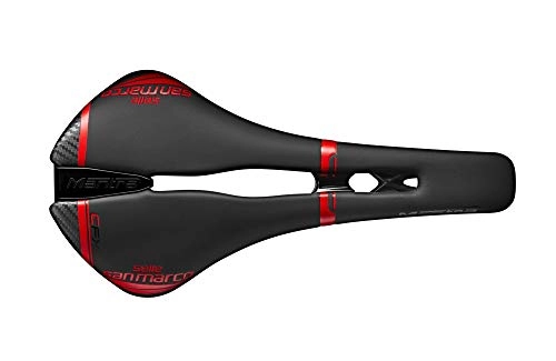 Mountainbike-Sitzes : Selle San Marco Unisex – Erwachsene Mantra Carbon FX Sättel, Black / red, L2