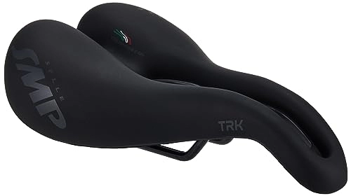 Mountainbike-Sitzes : SMP4Bike Herren TRK Fahrraddsattel, schwarz, 28.0 x 16.0-cm