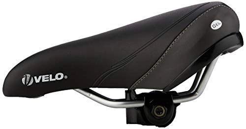 Mountainbike-Sitzes : Velo Unisex Jugend Sattel Plush Junior Gel, Black, 226 x 150 mm, schwarz