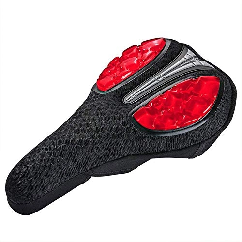Mountainbike-Sitzes : XMJ Bike Seat Cover, Breathable Bicycle Saddle Cushion, Suitable for Mountain Bike Seat, Red