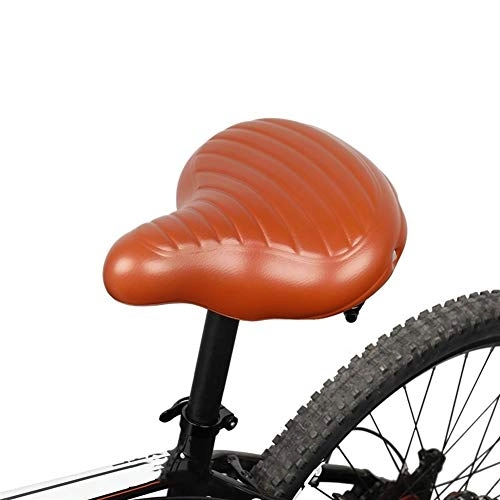 Mountainbike-Sitzes : Xu-wang123 Fahrradsitz Polster Fahrrad-Sattel Heavy Duty Optimierter Sitz MTB Mountain Bike-Silikon-Gel-Schaum-Kissen-Schlag-Absorptions-Zyklus Trunk (Color : Brown)