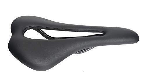 Mountainbike-Sitzes : YIJIAN Sättel MTB Mountain Road Bike Carbon Black-Faser-Leder Sättel PU-Bogen-Ultraleicht-Kissen Sattel Sattel (Color : White)