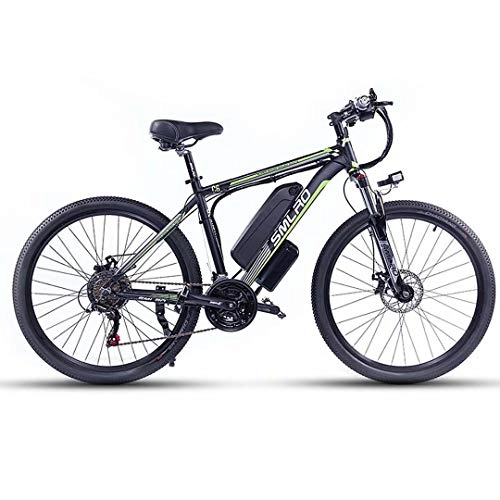 Elektrische Mountainbike : 26 Zoll Elektrofahrräd Mountainbike mit 350W / 500W / 1000W Motor, City E-Bike für Erwachsene mit 48V13AH Abnehmbarer Lithium Akku, Elektrische Fahrräder für Männer Frauen(Mit Kotflügel und Heckrahmen)