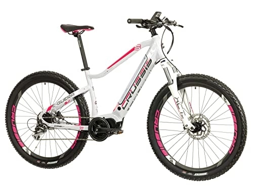 Elektrische Mountainbike : 27.5 Zoll E Bike Crussis Guera 5.7 Elektro MTB Fahrrad SRAM 468Wh Rh43cm White
