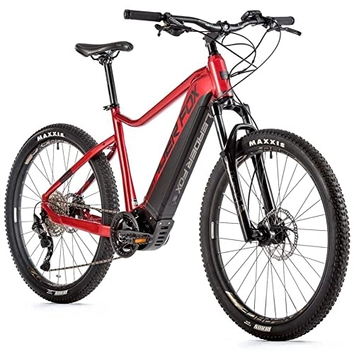 Elektrische Mountainbike : 27.5 Zoll Leaderfox Orem E Bike MTB 95Nm 720Wh Elektro Fahrrad Pedelec, Rot metallic, 50 cm
