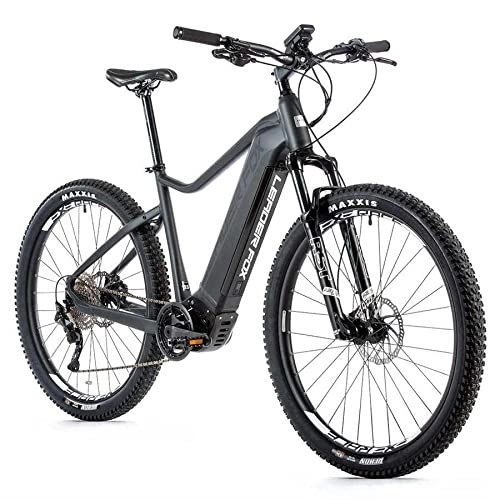 Elektrische Mountainbike : 29 Zoll E-Bike Mountainbike Leader Fox Orem grau schwarz Rh55cm