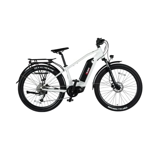 Elektrische Mountainbike : 2Flash Trekking E-Bike | Model LU1 (Weiss)