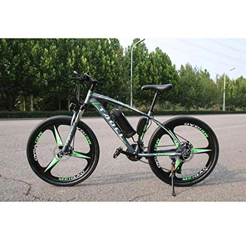 Elektrische Mountainbike : AISHFP 26inch Erwachsene Mountain elektrisches Fahrrad, 36V Abnehmbare Lithium-Batterie, mit Multifunktions-LCD-Display-E-Bikes, Magnesium-Legierung Integrierte Räder, D, 10AH
