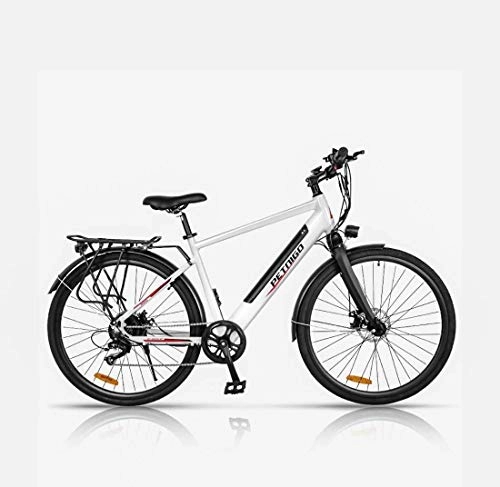 Elektrische Mountainbike : AISHFP Adult Electric Mountain Bike, 36V-Lithium-Batterie Aluminium-Legierung Retro 6-Gang elektrische Pendler Fahrrad, mit Multifunktions-LCD-Display, A, 14AH