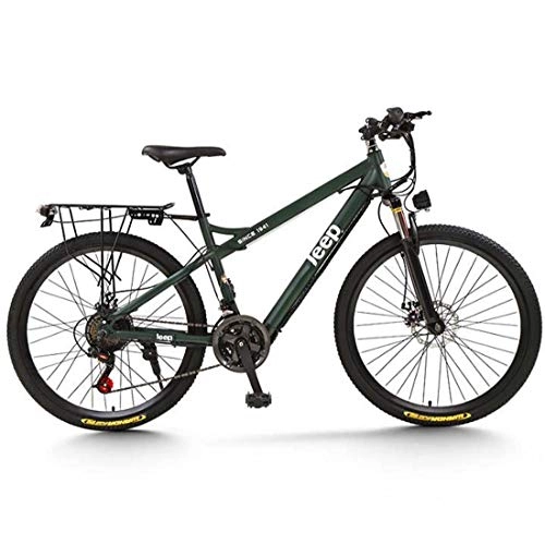 Elektrische Mountainbike : AISHFP Adult Mens Electric Mountain Bike, 36V Lithium-Batterie-elektrisches Fahrrad, High Carbon Stahlrahmen E-Bikes, mit LCD-Anzeige, B, 21 Speed