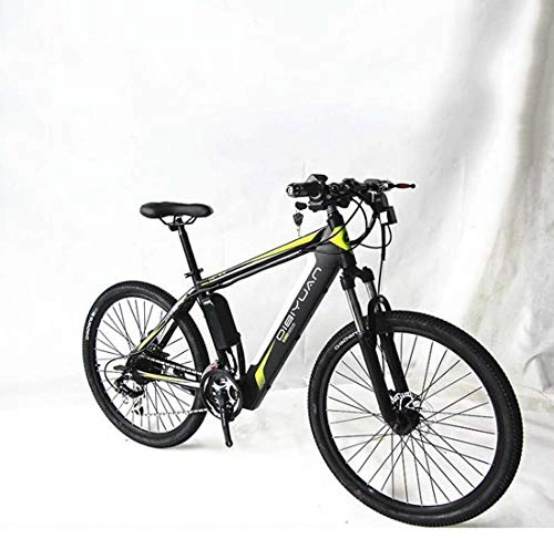 Elektrische Mountainbike : AISHFP Adult Mens Electric Mountain Bike, 48V-Lithium-Batterie-Stadt-elektrisches Fahrrad, High-Carbon Stahlrahmen Offroad 26 Zoll E-Bikes, B, 10AH