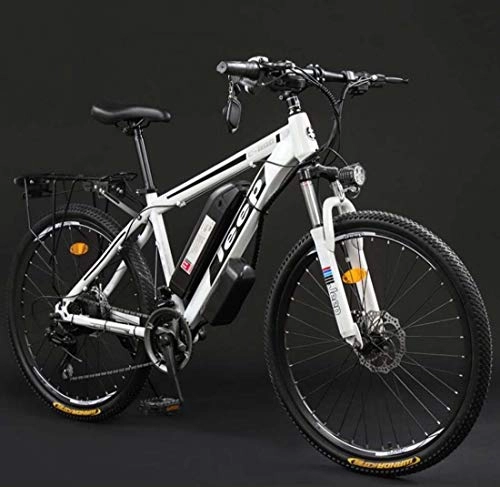 Elektrische Mountainbike : AISHFP Erwachsene 26 Zoll Electric Mountain Bike, 36V-Lithium-Batterie High-Carbon Stahl 24 Speed-Elektro-Fahrrad, mit LCD-Anzeige, B, 100KM
