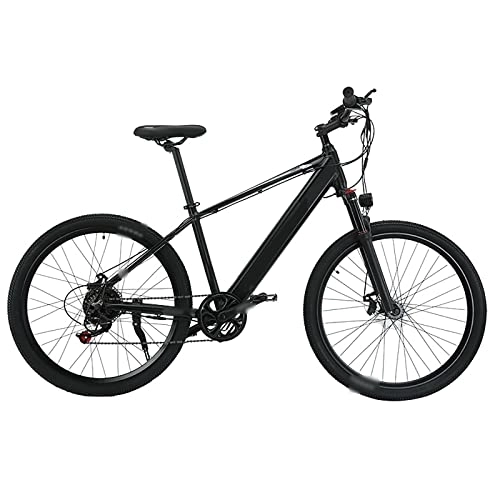 Elektrische Mountainbike : ALFUSA Elektrische Mountainbikes, Mopeds mit Variabler Geschwindigkeit, 26-Zoll-Pendler-Elektrofahrräder, Elektrofahrräder (Black 10A)