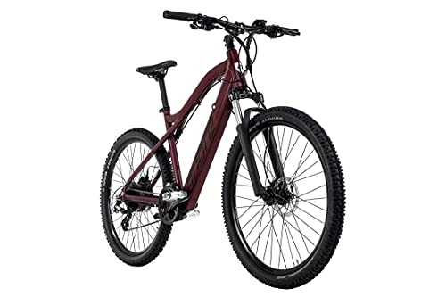 Elektrische Mountainbike : Alu MTB Pedelec 27, 5'' Adore Enforce E-Bike Rot 250 Watt Li-Ion 36V / 14 Ah / 504 Wh 24 Gänge