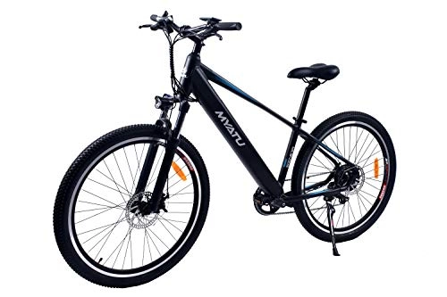 Elektrische Mountainbike : ANCHEER 27.5" E-Bike mit 250W Motor, 36V 8Ah Akku Elektrofahrrad Pedelec, 7-Gang-Getriebe (Schwarz)