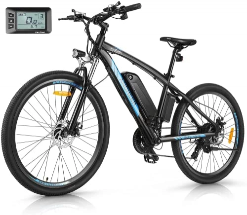 Elektrische Mountainbike : ANCHEER 27.5 Zoll E-Bike / Mountainbike Damen & Herren, Elektrofahrrad / Pedelec / E-Citybike mit 36V-10.4Ah Akku / 360Wh & LCD-Display & 21 Gang Schaltung und 250W Hinterradmotor für 25 km / h