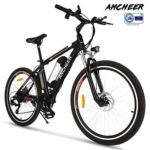 Elektrische Mountainbike : ANCHEER e Bike Elektrofahrrad Faltbares Mountainbike, 26 Zoll Reifen Elektrisches Fahrrad Ebike mit 250W brstenlosem Motor und 36V 8Ah Lithium-Batterie Shimano 21 Gang