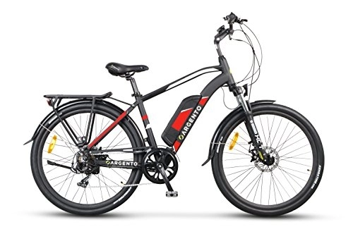 Elektrische Mountainbike : Argento Alpha E-Fahrrad, 27.5-Zoll Rad Größe, Schwarz