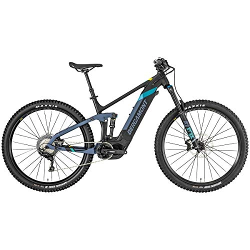 Elektrische Mountainbike : Bergamont E-Trailster Expert 29 Pedelec Elektro MTB Fahrrad schwarz / blau 2019: Gre: L (176-183cm)