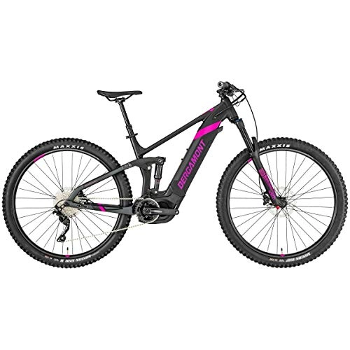 Elektrische Mountainbike : Bergamont E-Trailster Sport FMN 29 Damen Pedelec Elektro MTB Fahrrad schwarz / silberfarben / pink 2019: Gre: S (160-167cm)