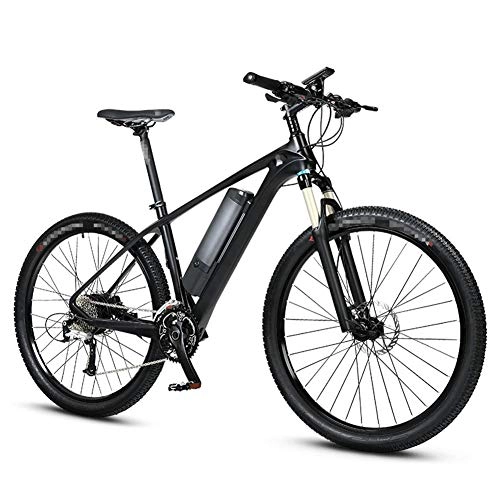 Elektrische Mountainbike : BMXzz 27, 5 Zoll E-Bike, Mountainbike Kohlefasermaterial Elektrofahrrad mit 36V 10, 5Ah Abnehmbar Lithium-Ionen Akku 240W Super Ausdauer 230km - 27 Gang