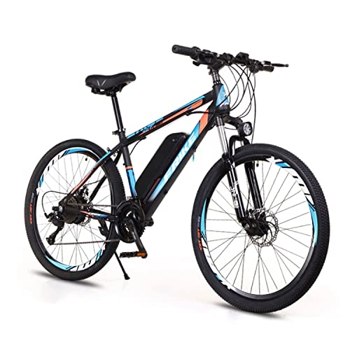 Elektrische Mountainbike : BYINGWD Ebike, Elektrische Fahrräder, Elektrische Fahrräder Für Erwachsene, Elektrische Mountainbikes, 26 '' Elektrische Fahrräder Für Erwachsene, Elektrofahrrad E-Bike, 21-Fach(Color:Blau)