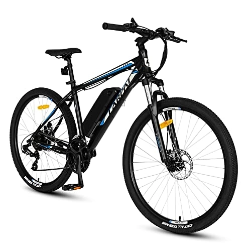 Elektrische Mountainbike : CARPAT SPORT E-Bike 27.5", Mountainbike Herren Damen, 250W Elektrofahrrad mit abnehmbarem 36V 10, 4AH Lithium Akku, E-Mountainbike 21 Gänge & Hinterradmotor 25 km / h für den Täglichen Radsport Blau…