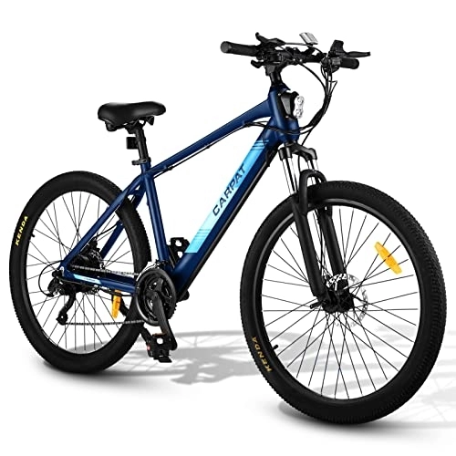 Elektrische Mountainbike : CARPAT SPORT Elektrofahrrad 27.5" 250W 36V 8.7AH Mountainbike, Elektrisches Fahrrad Ebike, 21 Gang, E-Bike Erwachsene Aluminum, 25 km / h, Blau