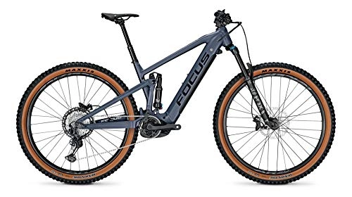 Elektrische Mountainbike : Derby Cycle Focus Jam² 6.8 Nine Bosch Elektro Fullsuspension Mountain Bike 2021 (M / 42cm, Stone Blue)