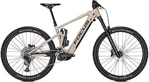 Elektrische Mountainbike : Derby Cycle Focus Sam² 6.8 Bosch Fullsuspension Elektro Mountain Bike 2021 (M / 42cm, Milk Brown)