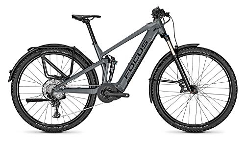 Elektrische Mountainbike : Derby Cycle Focus Thron² 6.8 EQP Bosch Trail & Touren Fullsuspension Elektro Mountain Bike 2021 (XL / 50cm, Slate Grey)