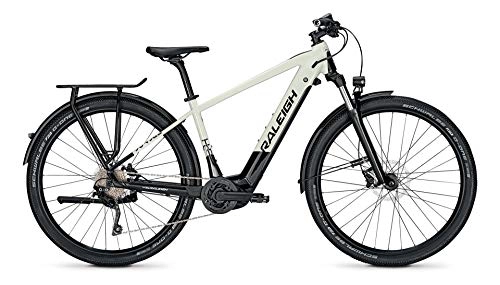 Elektrische Mountainbike : Derby Cycle Raleigh Dundee 10 Bosch Elektro Fahrrad 2021 (29" Herren Diamant L / 48cm, Starwhite / Magicblack Glossy)