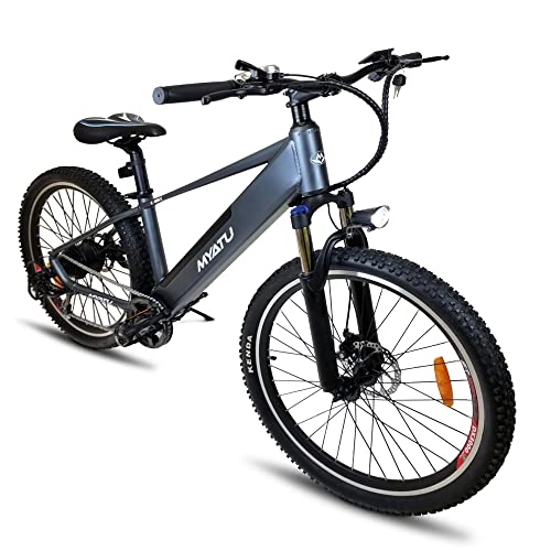 Elektrische Mountainbike : E Bike Elektrisches Fahrrad Erwachsene 27, 5 Zol, LCD-Display 25km / h für Pendeln, 36V / 8AH Shimano 7-Gang Mountainbike Citybike