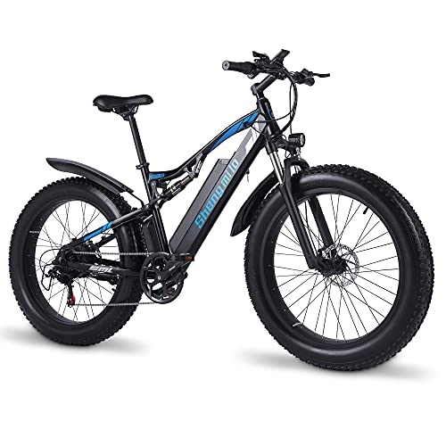 Elektrische Mountainbike : E-Bike Elektrofahrrad 1000W für Herren 26 * 4.0 Zoll Fat Reifen 2021 Version