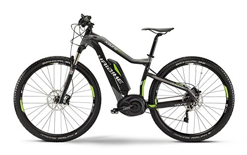 Elektrische Mountainbike : E-Bike Haibike XDURO HardNine RX 400Wh / 36V / 250W 10-G 29' Herren in schwarz / grau / lime matt Modell 2015, Rahmenhöhe:40