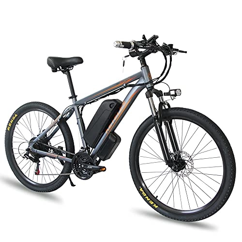 Elektrische Mountainbike : E Bike Mountainbike K820, 26 / 29 Zoll E-Bike Pedelec für Damen Herren mit 48V 17, 5Ah Akku, Motor 1000W 80 Nm, 60-100KM, Shimano 21-Gang [PL Stock], Dark Gray, 29 inch