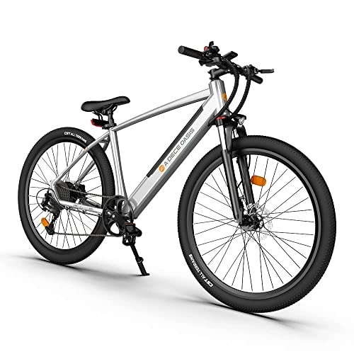 Elektrische Mountainbike : E-Bike Pedelec, ADO D30C Elektrofahrrad 27, 5 Zoll 250W 36V 10, 4Ah Mountainbike, Elektrofahrrad Ebike, Professional Shimano 9 Speed, 25 km / h (Silber, 27, 5 Zoll)