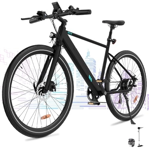 Elektrische Mountainbike : ELEKGO E-Fahrrad, City E Bike Elektrofahrrad mit 36V 12Ah Abnehmbarem Akku, Aluminiumrahmen, 7 Gang E-Mountainbike, MTB Ebike für Erwachsene, Reichweite 40-80km