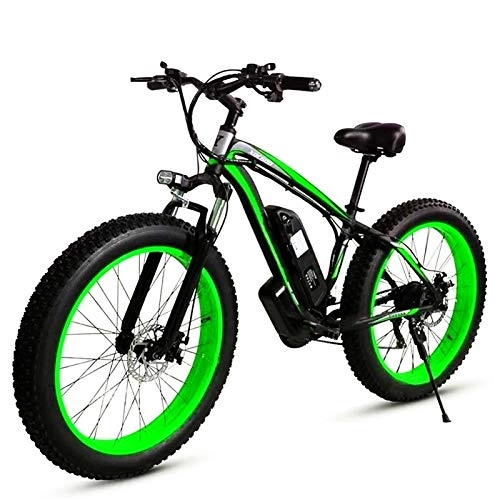 Elektrische Mountainbike : Elektrisches Mountainbike, Elektrisches Fahrrad, 1000 Watt-Motor, 26-Zoll-FAT EBIKE, 48 V 17AH-Batterie, 4, 0 Fett-Reifenrad / Hartschwanz-Bike / Erwachsene Off-Road-Männer und Frauen Elektrisches kraf