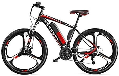 Elektrische Mountainbike : Elektro-E-Bikes, Elektro-Fahrräder für Erwachsene, Herren-Mountainbike, High-Steel-Carbon-E-Bikes-Fahrräder für jedes Gelände, 26-Zoll-36-V-250-W-Fahrrad-E-Bike mit abnehmbarem Lithium-Ionen-Akku