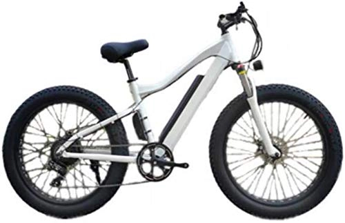 Elektrische Mountainbike : Elektro-Fahrrad Elektro-Mountainbike 26-Zoll-Elektro-Bikes, 36V13A Lithium-Batterie Radfahren 21-Gang-Fahrrad-Fat Reifen Gebirgsfahrrad Endurance 40 km für die Dschungelpfade, der Schnee, der Strand,