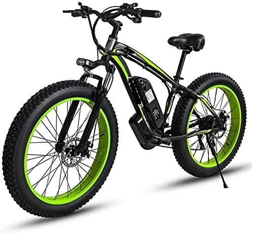Elektrische Mountainbike : Elektrofahrrad Erwachsene 26 Zoll Elektro-Mountainbike 48V Lithium-Batterie Aluminiumlegierung 18, 5 Zoll Rahmen 27 Gang Elektrisches Schneefahrrad mit LCD-Display (Farbe: D, Größe: 10AH)