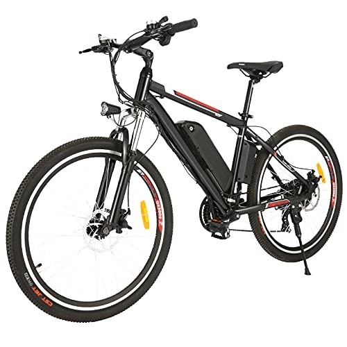 Elektrische Mountainbike : Elektrofahrrad für Herren und Damen 26" Ebike Mountainbike mit Abnehmbare 36V 12.5Ah Batterie und Shimano 21-Gang / Höchstgeschwindigkeit 28km / h