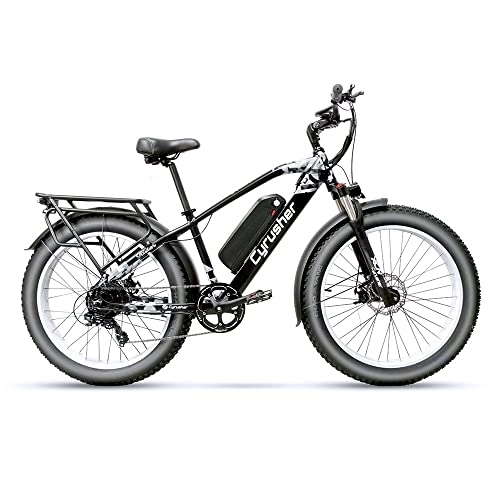 Elektrische Mountainbike : Extrbici Elektro-Mountainbike für Damen und Herren mit Wasserdichtem Lithium-Akku 48 V 13 Ah XF650 Weiß