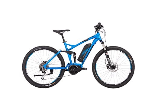 Elektrische Mountainbike : FISCHER E-Bike Mountain EM 1862, Blau, 27, 5", RH 48 cm, Mittelmotor 48 V / 557 Wh, SHIMANO XT-Schaltwerk