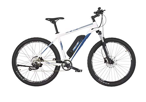 Elektrische Mountainbike : Fischer E-Bike MTB MONTIS 2.0, perlwei matt, 27, 5 Zoll, RH 48 cm, Hinterradmotor 45 Nm, 48 V Akku (Generalberholt)